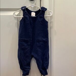 Hanna Andersson 6-12 Months Navy Blue Soft Overalls